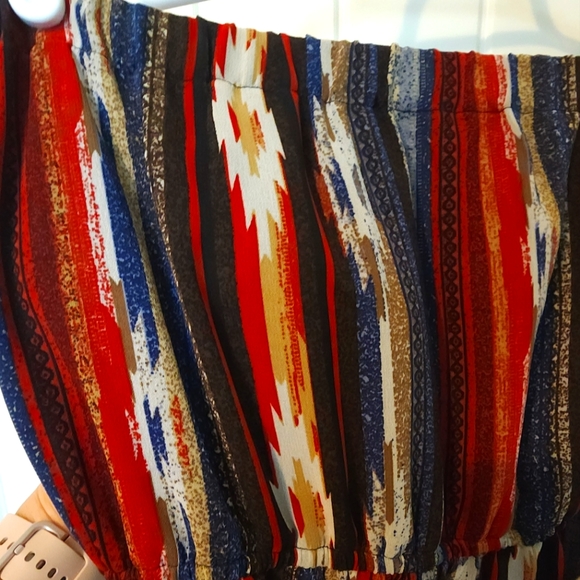 Violet Sky Size Medium southwest print tube dress. - Picture 1 of 13